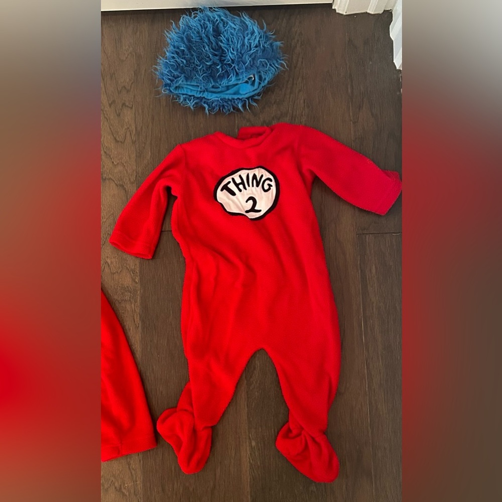 Dr. Seuss THING 2 Costume Baby Infant Toddler 0-6 Months